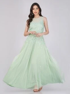 Lilith Floral Embellished Maxi Dress In Mint 11 Lilith Floral Embellished Maxi Dress In Mint -Lace & Beads Shop FairyTaleDresses 28