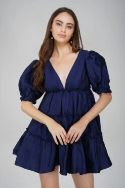 Gadot Mini Dress In Blue