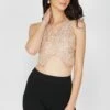 Butterfly Top In Blush Nude -Lace & Beads Shop IMAGE 1