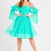 Amora Green Tulle Dress 1 Amora Green Tulle Dress -Lace & Beads Shop INN5717GRN 1