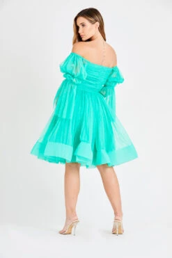 Amora Green Tulle Dress -Lace & Beads Shop INN5717GRN 6