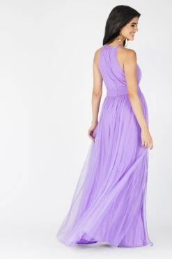 Alice Tulle Bridesmaid Dress In Purple -Lace & Beads Shop Images 1 Copy