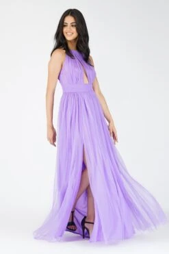 Alice Tulle Bridesmaid Dress In Purple -Lace & Beads Shop Images 24 Copy