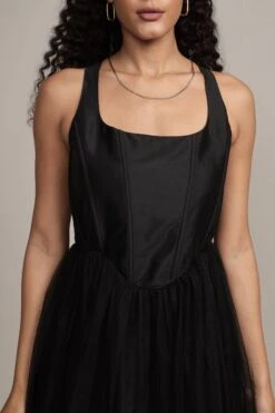 Gaela Mesh Midi Dress In Black -Lace & Beads Shop JL Gaela Midi in Black 10