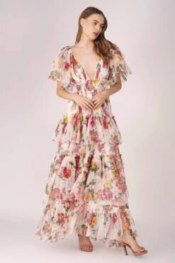 Jasmine Maxi Dress In Floral Print -Lace & Beads Shop JasmineMaxi FloralPrint 5 7a4d9523 ce84 4ff9 ae30 ec80856a6403