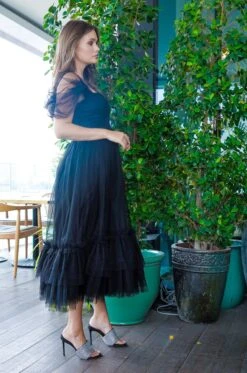 Jayne Black Tulle Midi Dress -Lace & Beads Shop JayneBlack 3