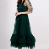 Jayne Emerald Green Tulle Midi Dress -Lace & Beads Shop JayneEmeraldGreen 4