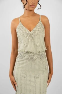 Keeva Pale Aqua Bridesmaid Dress -Lace & Beads Shop KeevaMaxiSagePaleAqua 2