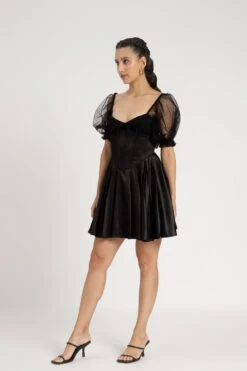 Keila Mini Dress In Black -Lace & Beads Shop KeilaMiniinBlack 6