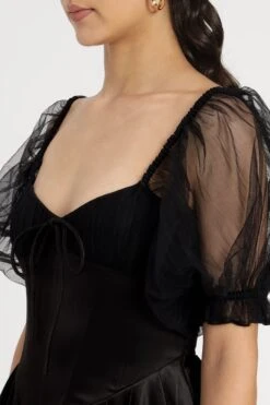 Keila Mini Dress In Black -Lace & Beads Shop KeilaMiniinBlack 9