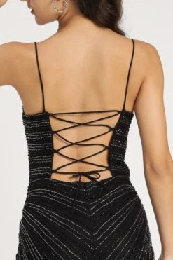 Kimberly Embellished Maxi Dress In Black -Lace & Beads Shop KimberlyEmbellishedMaxiinBlack 10