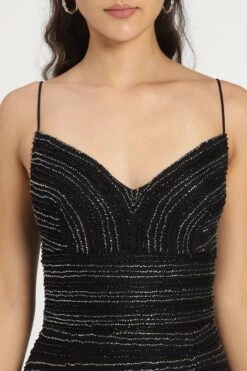 Kimberly Embellished Maxi Dress In Black -Lace & Beads Shop KimberlyEmbellishedMaxiinBlack 11