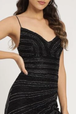 Kimberly Embellished Maxi Dress In Black -Lace & Beads Shop KimberlyEmbellishedMaxiinBlack 9