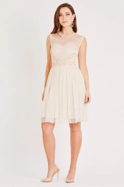 Cecilia Pearl Embellished Skater Dress 12 Cecilia Pearl Embellished Skater Dress -Lace & Beads Shop LACE BEADS 2205