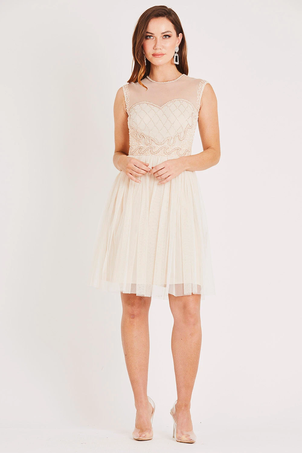 Cecilia Pearl Embellished Skater Dress 4 Cecilia Pearl Embellished Skater Dress - Image 2