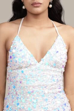 Alchemila Embellished Maxi Dress In Iridescent White -Lace & Beads Shop LB 1111202405 9