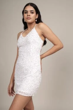 Every Embellished Mini Dress In White 11 Every Embellished Mini Dress In White -Lace & Beads Shop LB 1111202437 7