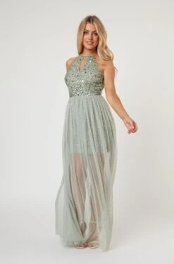 Lulu Sage Bridesmaid Dress -Lace & Beads Shop LaceandBeads1047