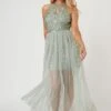 Lulu Sage Bridesmaid Dress -Lace & Beads Shop LaceandBeads1049
