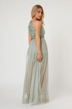 Lulu Sage Bridesmaid Dress -Lace & Beads Shop LaceandBeads1060