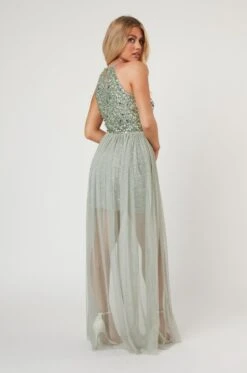 Lulu Sage Bridesmaid Dress -Lace & Beads Shop LaceandBeads1064