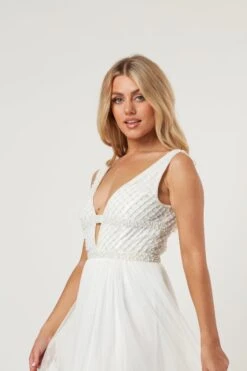 Myla Pearl Beaded Wedding Dress -Lace & Beads Shop LaceandBeads1277