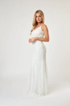 Keeva Wedding Dress In White -Lace & Beads Shop LaceandBeads605