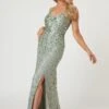 Gloria Sage Green Beaded Maxi Dress -Lace & Beads Shop LaceandBeads788