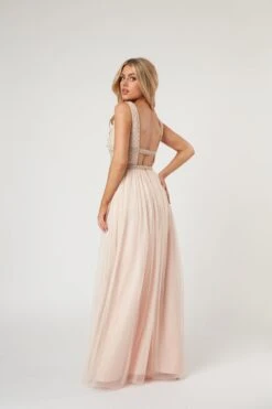 Myla Nude Embellished Maxi Dress -Lace & Beads Shop LaceandBeads909