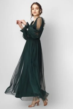 Lana Emerald Green Tulle Dress -Lace & Beads Shop LanaEmeraldGreen 2 1 1