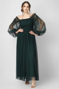 Lana Emerald Green Tulle Dress -Lace & Beads Shop LanaEmeraldGreen 6 1