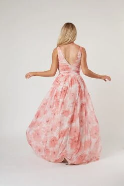 Levi Pink Floral Printed Maxi Dress 19 Levi Pink Floral Printed Maxi Dress -Lace & Beads Shop Levi 25