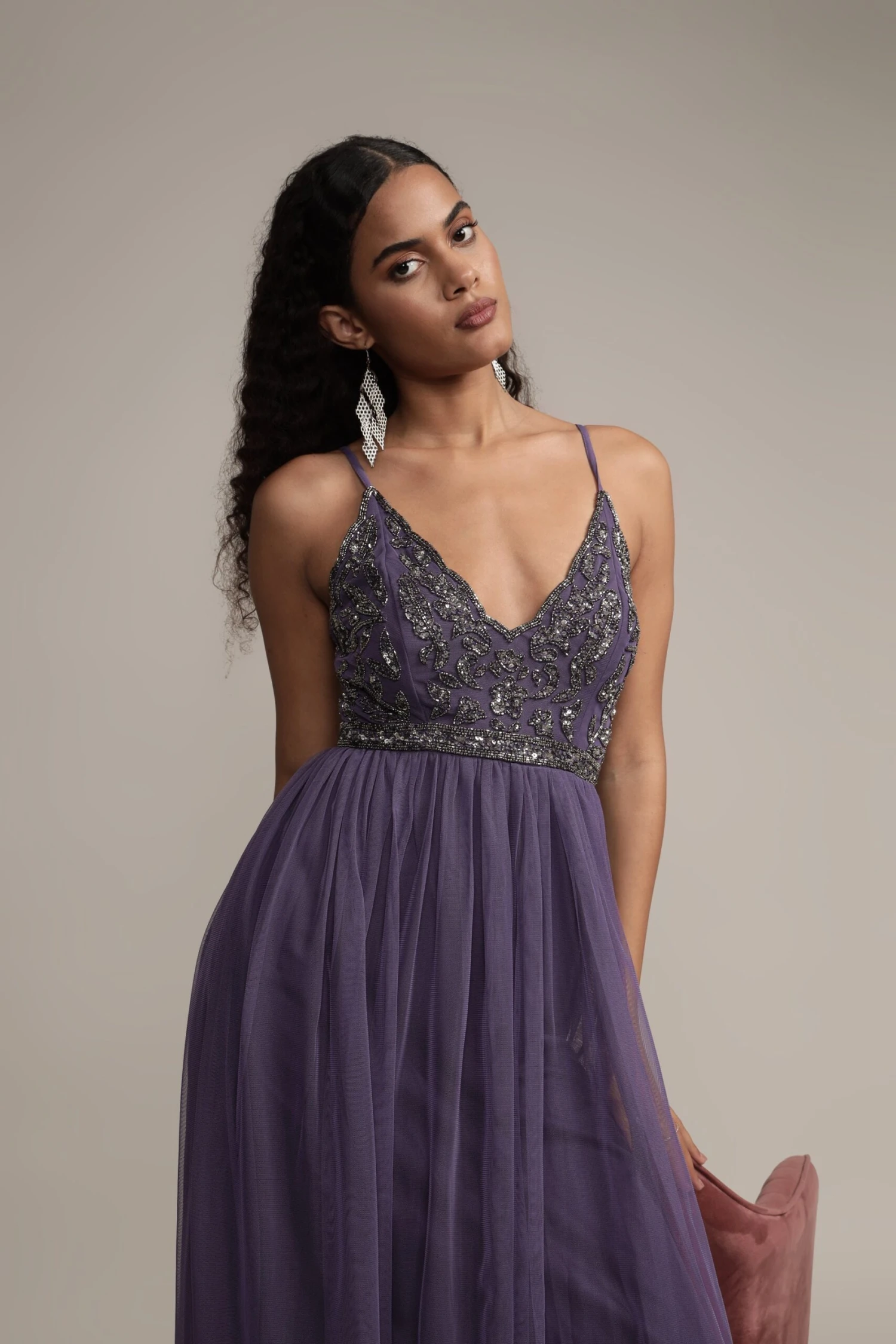 Lexi Embellished Maxi In Mulled Grape 9 Lexi Embellished Maxi In Mulled Grape - Image 7