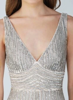 Lorelai Powder Pink Embellished Maxi Dress -Lace & Beads Shop Lorelai Maxi Powder Pink 5