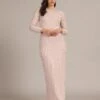 Mabel Embellished Maxi Dress In Powder Pink -Lace & Beads Shop MabelMaxiinPowderPink 3