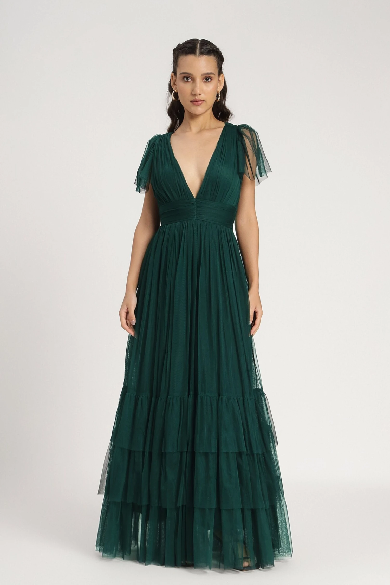 Madison Maxi Dress In Forest Green 4 Madison Maxi Dress In Forest Green - Image 2