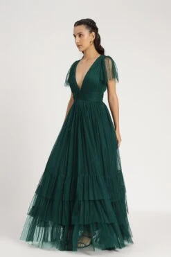 Madison Maxi Dress In Forest Green 13 Madison Maxi Dress In Forest Green -Lace & Beads Shop MadisonMaxiinEmeraldGreen 5