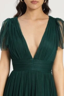 Madison Maxi Dress In Forest Green 15 Madison Maxi Dress In Forest Green -Lace & Beads Shop MadisonMaxiinEmeraldGreen 9