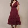 Madison Burgundy Bridesmaid Dress