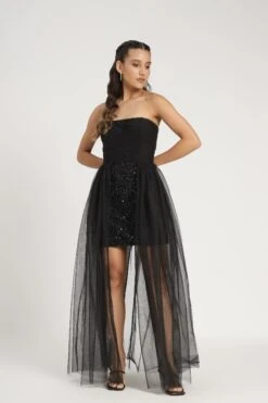 Naima Embellished Maxi Dress In Black -Lace & Beads Shop N 1912EmbellishedMaxiinBlack 13