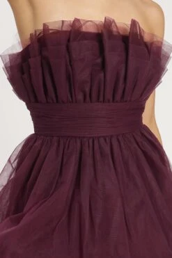 Natalia Tulle Maxi Dress In Plum -Lace & Beads Shop NataliaMaxiinPlum 8