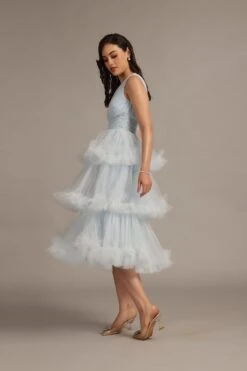 Neddin Midaxi In Powder Blue