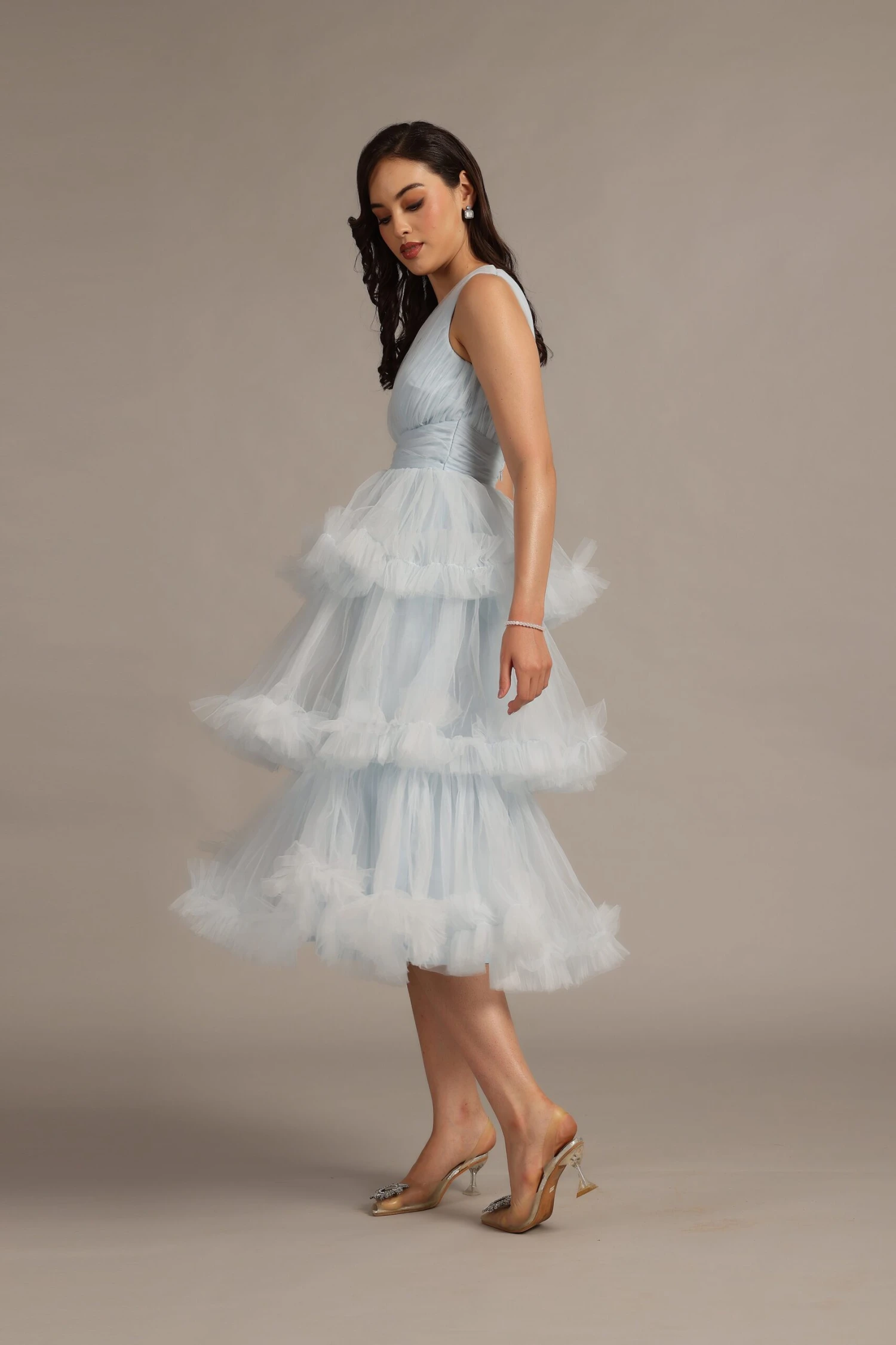 Neddin Midaxi In Powder Blue 3 Neddin Midaxi In Powder Blue