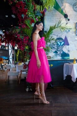 Nyra Tulle Skirt In Hot Pink -Lace & Beads Shop NyraBrightPink 3 87a1cbcd 45fc 4486 99ce 91c5a646c0fa