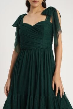 Ollie Midi Dress In Emerald Green -Lace & Beads Shop Ollie Midi in Emerald Green 6