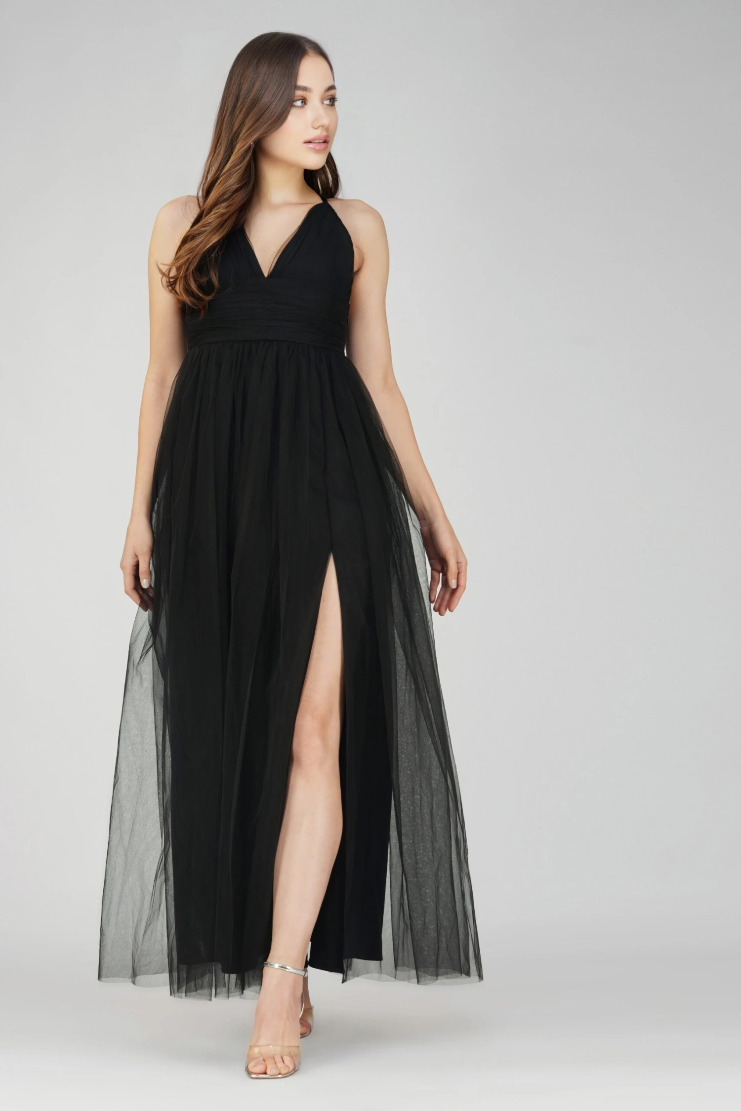 Opal Tulle Maxi Dress In Black 10 Opal Tulle Maxi Dress In Black - Image 8
