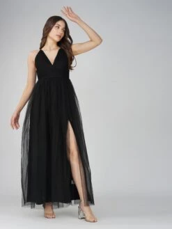 Opal Tulle Maxi Dress In Black 27 Opal Tulle Maxi Dress In Black -Lace & Beads Shop OpalEdited 4