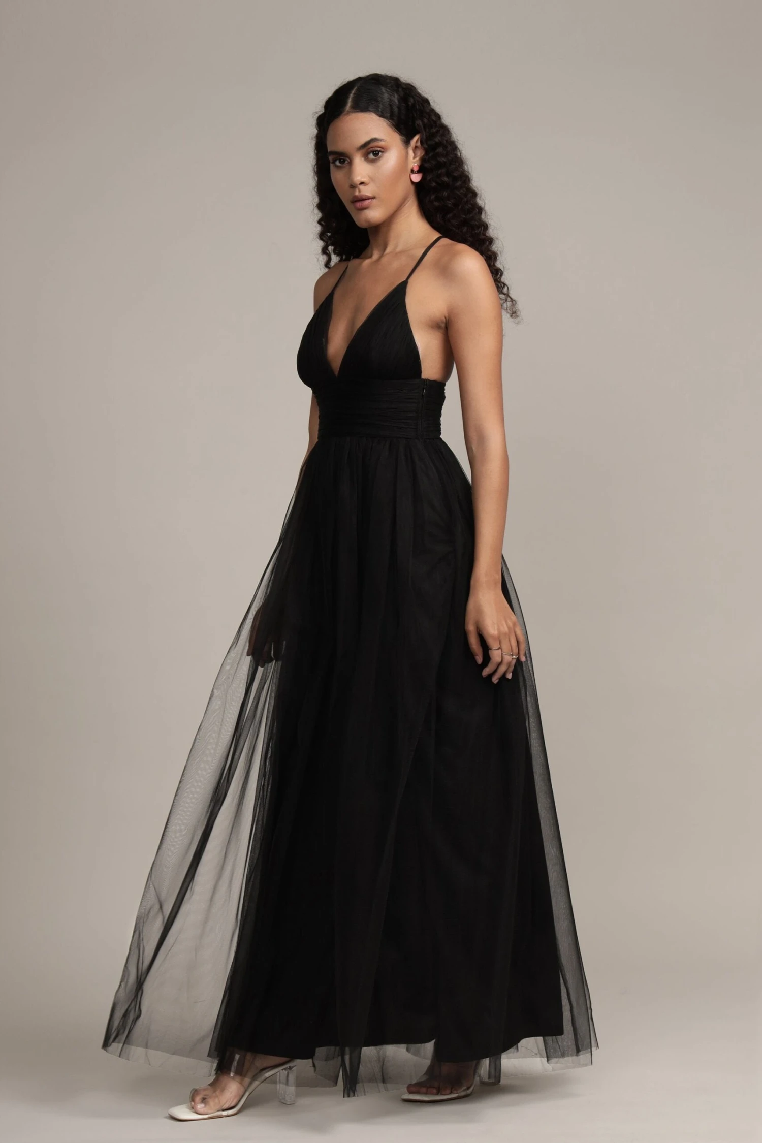 Opal Tulle Maxi Dress In Black 3 Opal Tulle Maxi Dress In Black