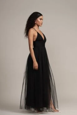 Opal Tulle Maxi Dress In Black 17 Opal Tulle Maxi Dress In Black -Lace & Beads Shop Opal Maxi in Black 7