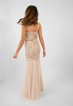 Ophelia Blush Pink Occasion Dress -Lace & Beads Shop OpheliaMaxi 6